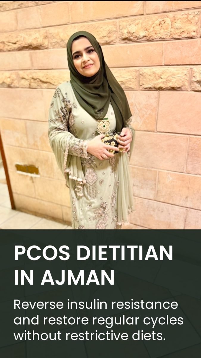 Best Online PCOS/PMOS Dietitian in Ajman: 36 Questions Answered on Diet, Lifestyle & Fertility (For Women 30–45)