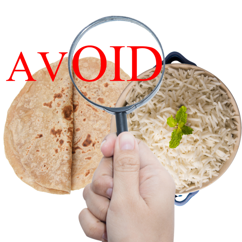 Avoiding carbohydrates when dieting